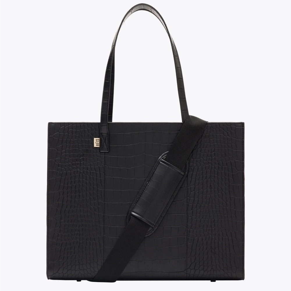 Beis Black Work Tote